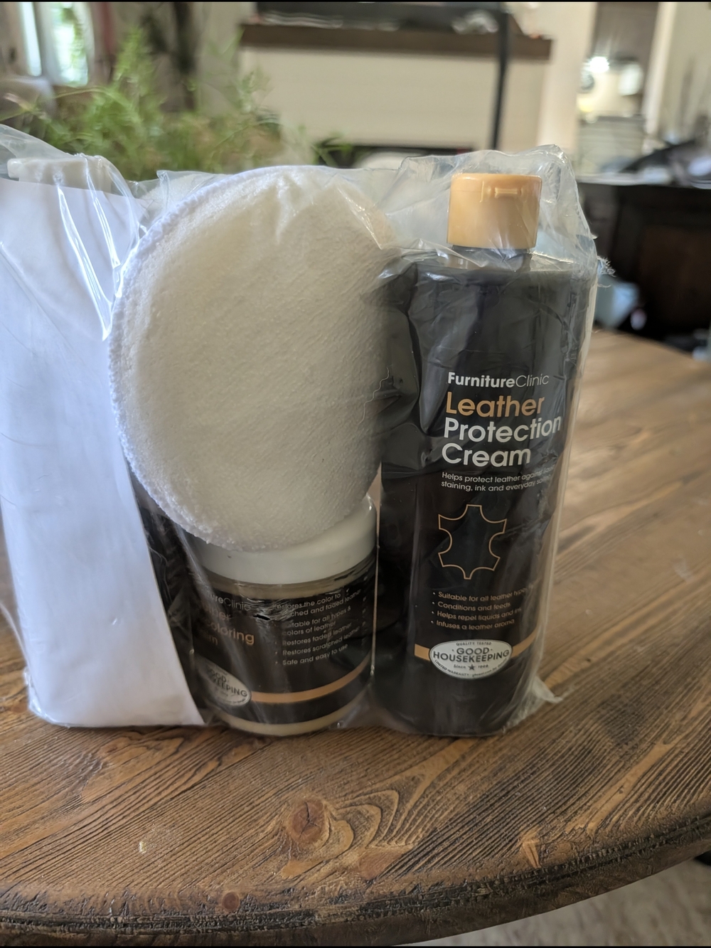 Leather Protection Cream Kit in Black and Tan